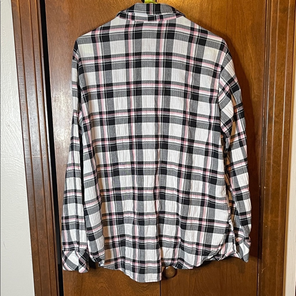 Sanctuary Black and Pink Plaid Shirt - Picture 5 of 5